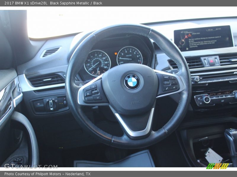 Black Sapphire Metallic / Black 2017 BMW X1 sDrive28i