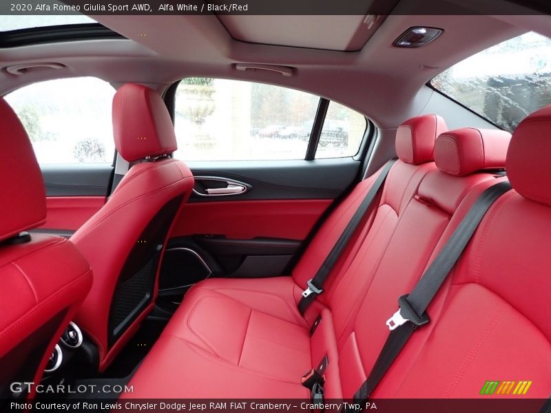 Alfa White / Black/Red 2020 Alfa Romeo Giulia Sport AWD