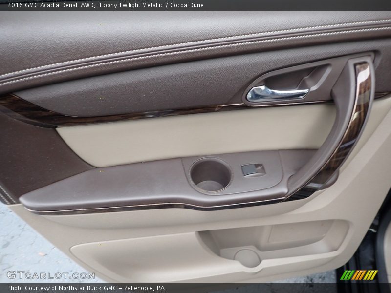 Ebony Twilight Metallic / Cocoa Dune 2016 GMC Acadia Denali AWD