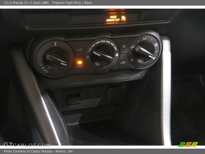 Titanium Flash Mica / Black 2019 Mazda CX-3 Sport AWD