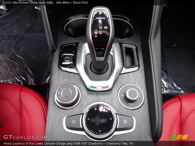 Alfa White / Black/Red 2020 Alfa Romeo Giulia Sport AWD