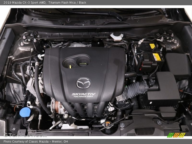 Titanium Flash Mica / Black 2019 Mazda CX-3 Sport AWD