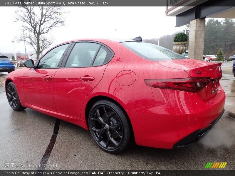 Alfa Rosso (Red) / Black 2020 Alfa Romeo Giulia Sport AWD