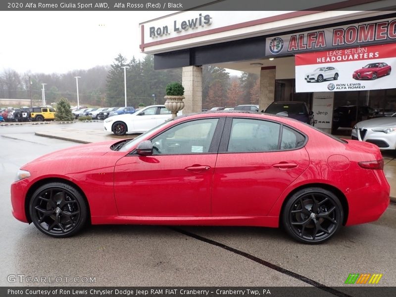 Alfa Rosso (Red) / Black 2020 Alfa Romeo Giulia Sport AWD
