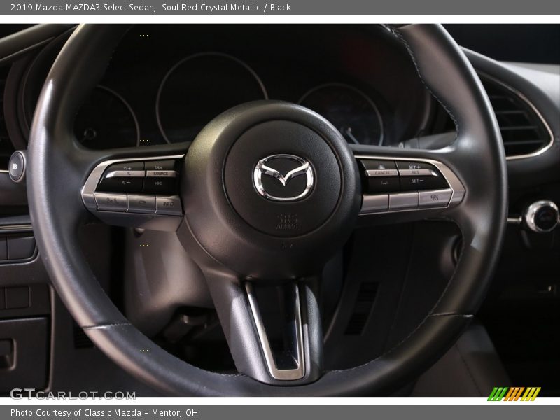 Soul Red Crystal Metallic / Black 2019 Mazda MAZDA3 Select Sedan