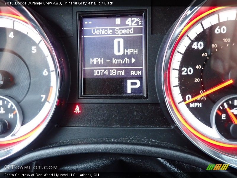 Mineral Gray Metallic / Black 2013 Dodge Durango Crew AWD