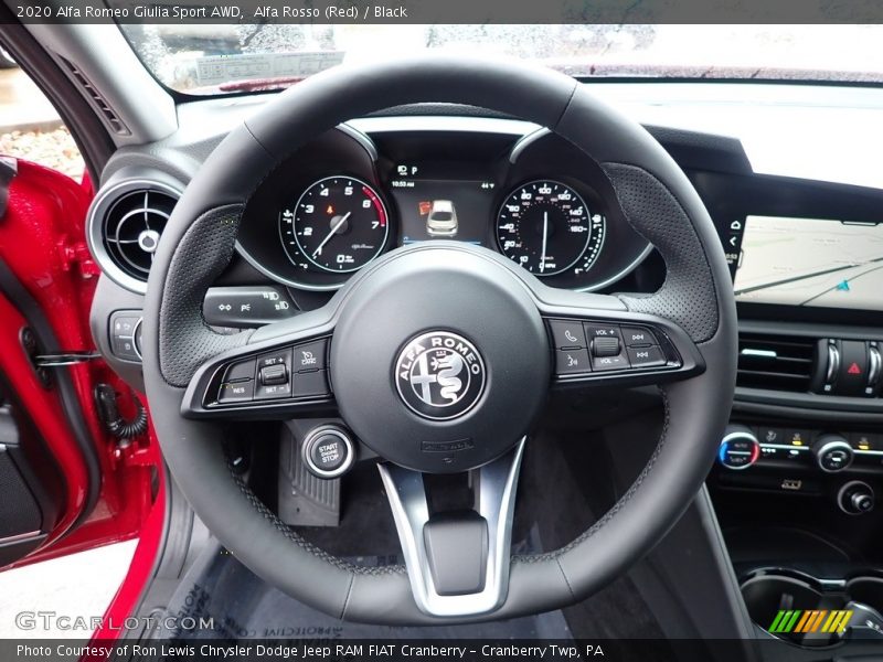 Alfa Rosso (Red) / Black 2020 Alfa Romeo Giulia Sport AWD