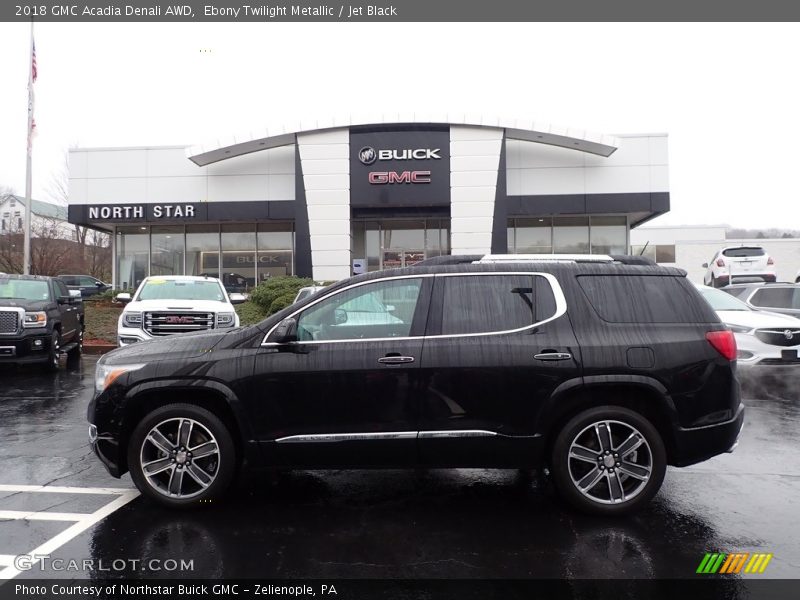 Ebony Twilight Metallic / Jet Black 2018 GMC Acadia Denali AWD