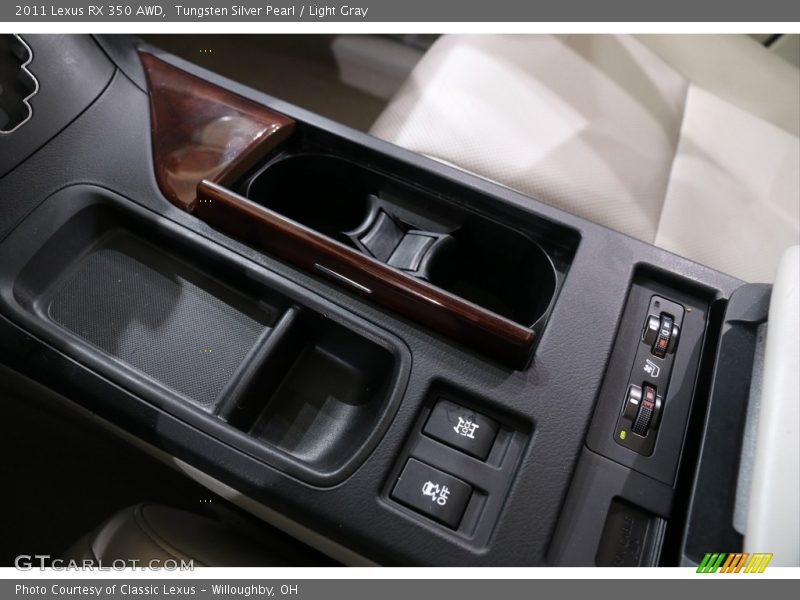 Tungsten Silver Pearl / Light Gray 2011 Lexus RX 350 AWD