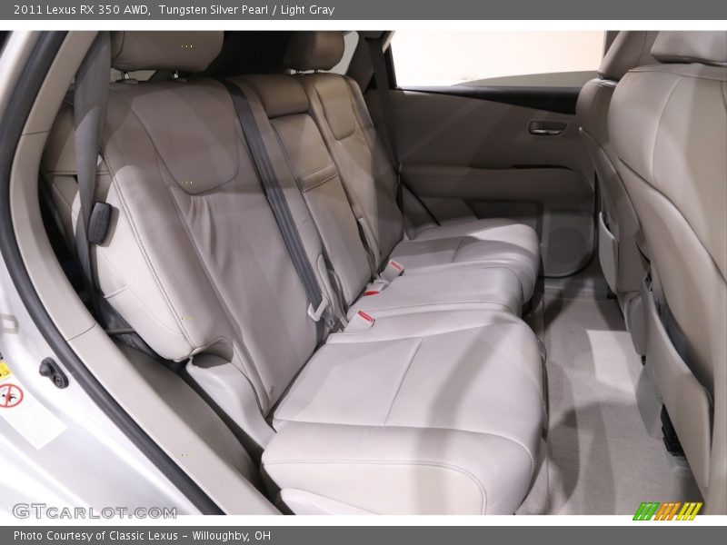 Tungsten Silver Pearl / Light Gray 2011 Lexus RX 350 AWD