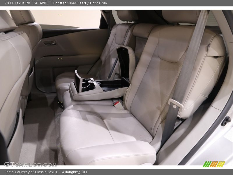 Tungsten Silver Pearl / Light Gray 2011 Lexus RX 350 AWD