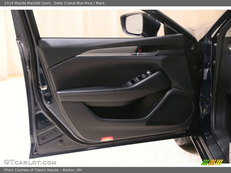Deep Crystal Blue Mica / Black 2019 Mazda Mazda6 Sport