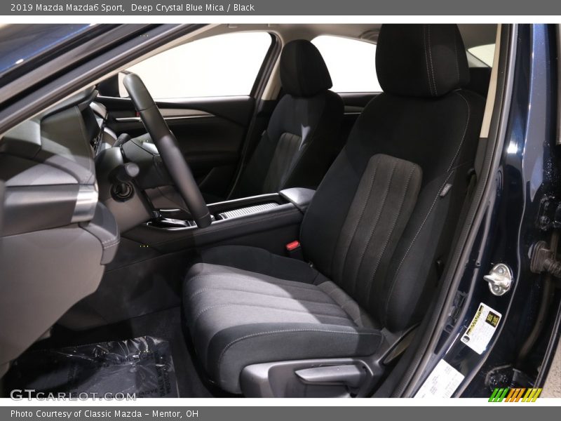 Deep Crystal Blue Mica / Black 2019 Mazda Mazda6 Sport