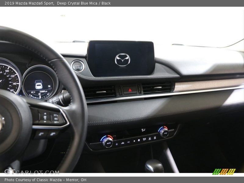 Deep Crystal Blue Mica / Black 2019 Mazda Mazda6 Sport