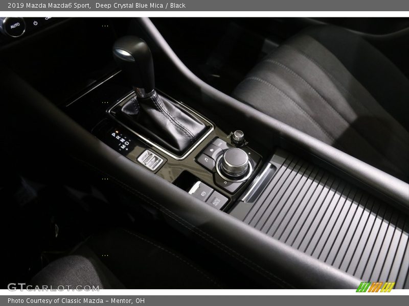 Deep Crystal Blue Mica / Black 2019 Mazda Mazda6 Sport