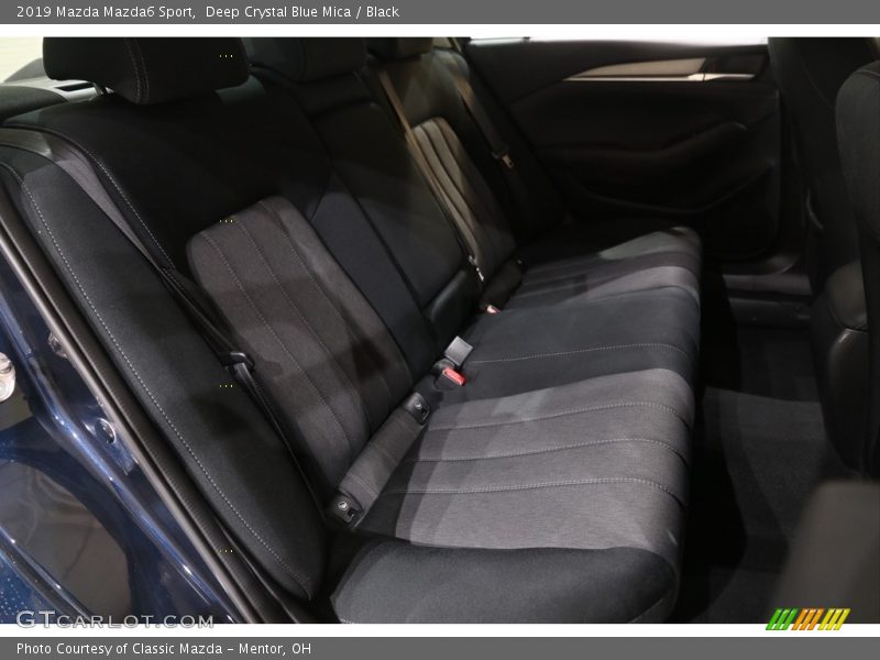 Deep Crystal Blue Mica / Black 2019 Mazda Mazda6 Sport