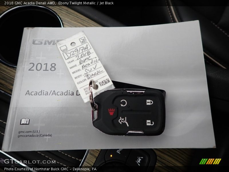 Ebony Twilight Metallic / Jet Black 2018 GMC Acadia Denali AWD