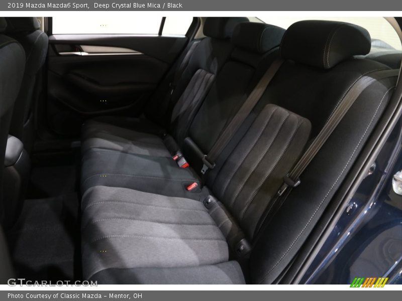 Deep Crystal Blue Mica / Black 2019 Mazda Mazda6 Sport