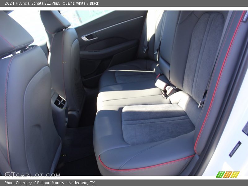Quartz White / Black 2021 Hyundai Sonata SEL Plus