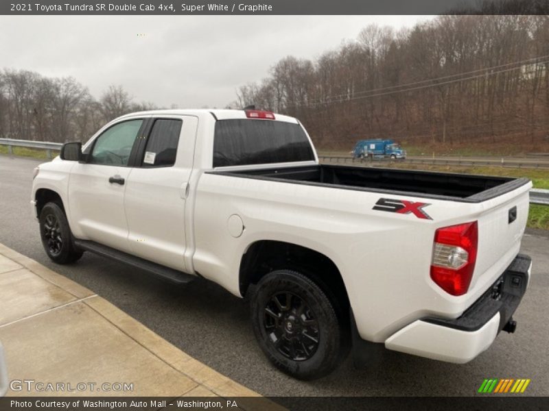 Super White / Graphite 2021 Toyota Tundra SR Double Cab 4x4