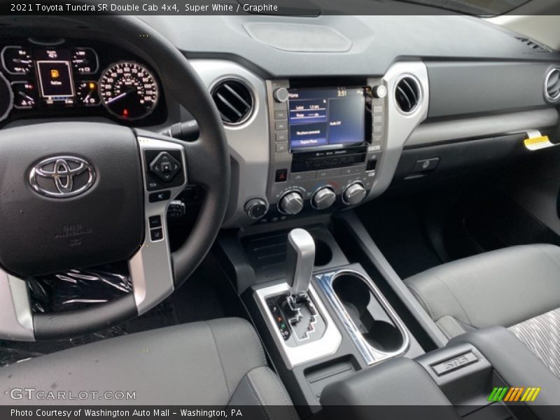 Super White / Graphite 2021 Toyota Tundra SR Double Cab 4x4