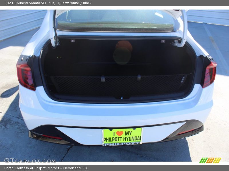 Quartz White / Black 2021 Hyundai Sonata SEL Plus