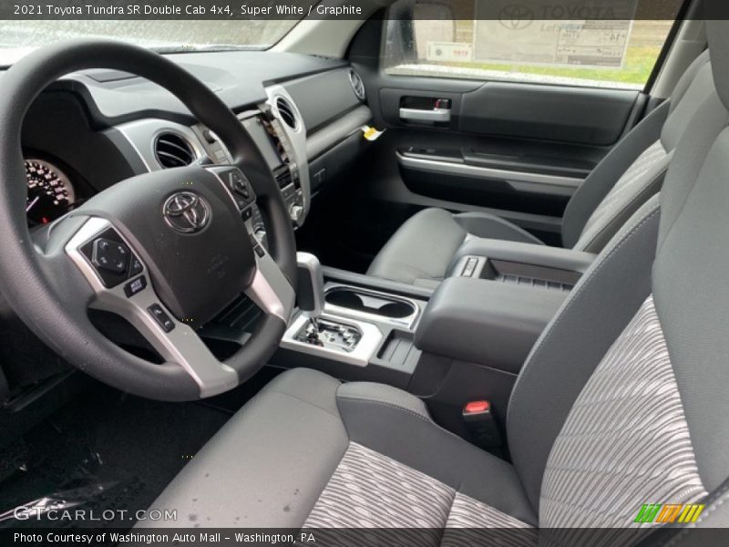 Super White / Graphite 2021 Toyota Tundra SR Double Cab 4x4