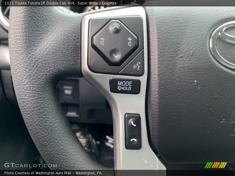 Super White / Graphite 2021 Toyota Tundra SR Double Cab 4x4