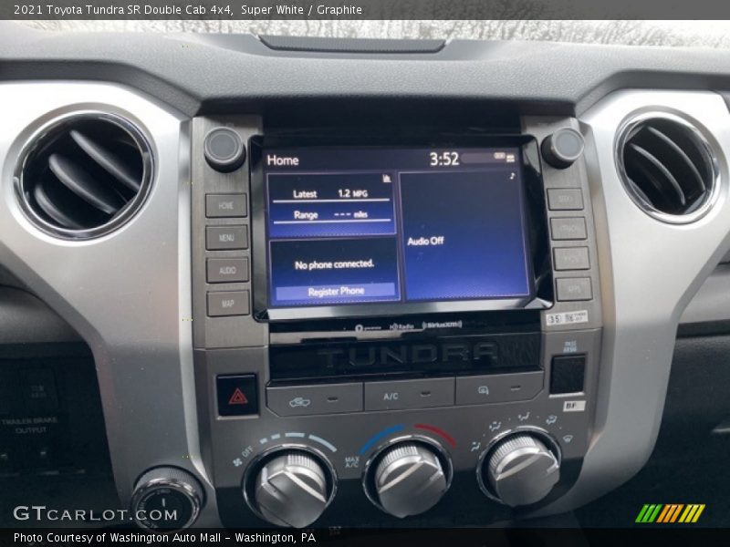 Super White / Graphite 2021 Toyota Tundra SR Double Cab 4x4
