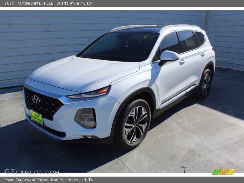 Quartz White / Black 2020 Hyundai Santa Fe SEL