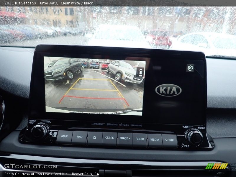 Clear White / Black 2021 Kia Seltos SX Turbo AWD