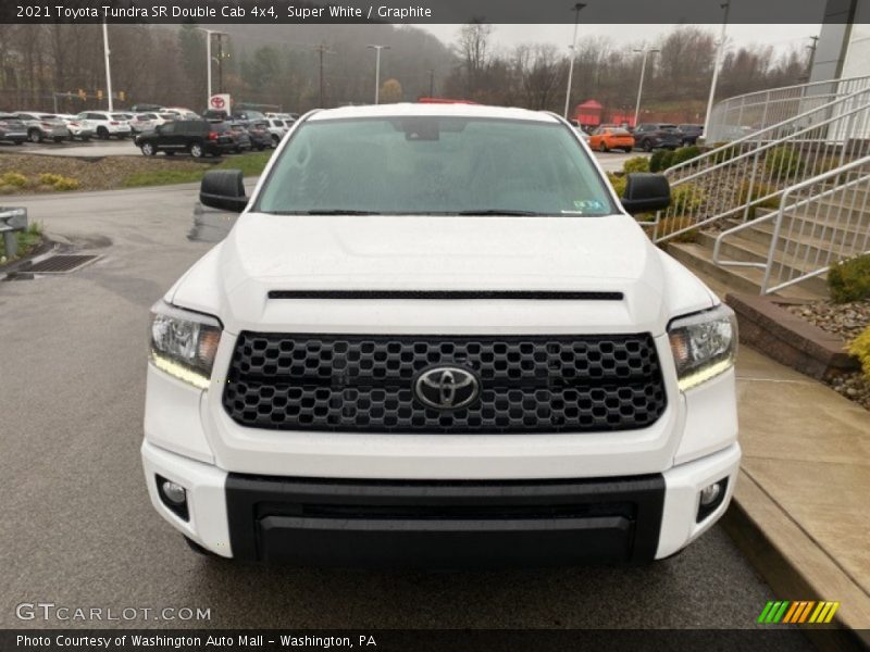 Super White / Graphite 2021 Toyota Tundra SR Double Cab 4x4
