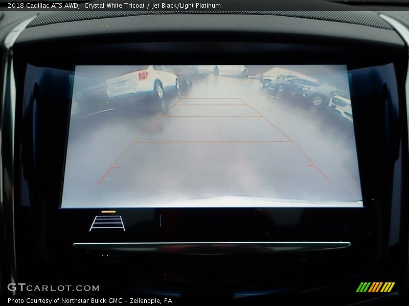 Crystal White Tricoat / Jet Black/Light Platinum 2018 Cadillac ATS AWD