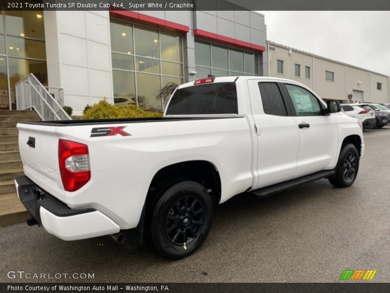 Super White / Graphite 2021 Toyota Tundra SR Double Cab 4x4