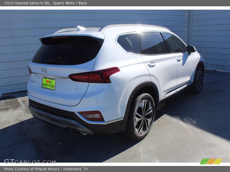 Quartz White / Black 2020 Hyundai Santa Fe SEL