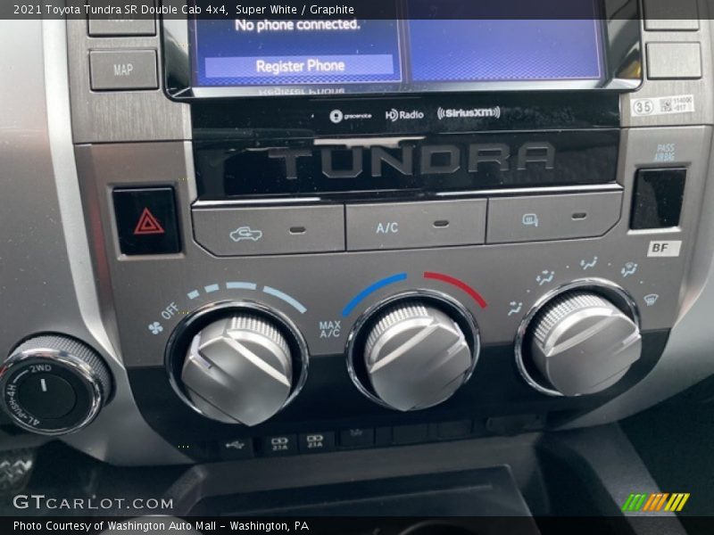 Super White / Graphite 2021 Toyota Tundra SR Double Cab 4x4