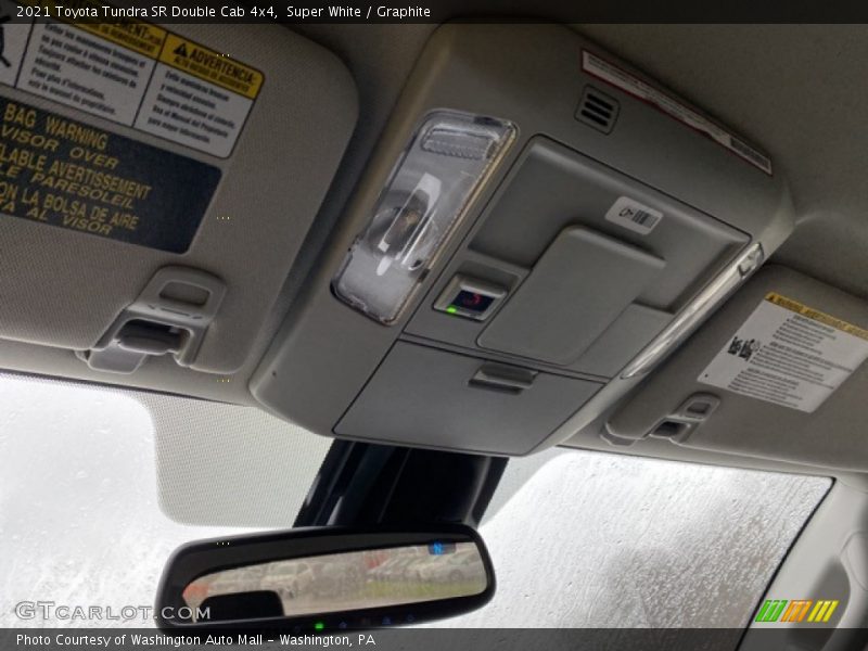 Super White / Graphite 2021 Toyota Tundra SR Double Cab 4x4