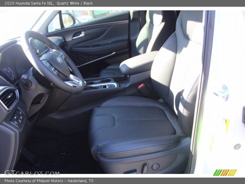 Quartz White / Black 2020 Hyundai Santa Fe SEL