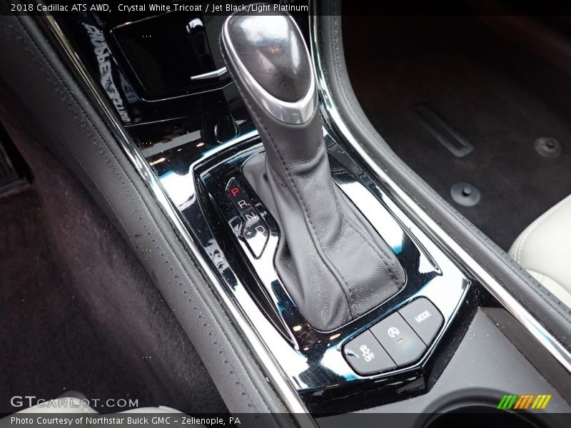 Crystal White Tricoat / Jet Black/Light Platinum 2018 Cadillac ATS AWD