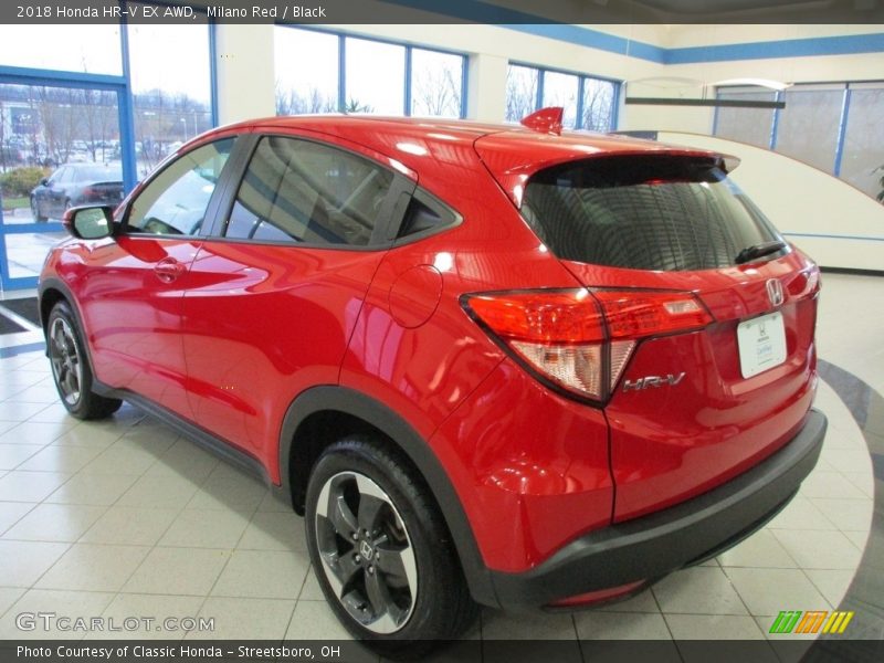 Milano Red / Black 2018 Honda HR-V EX AWD