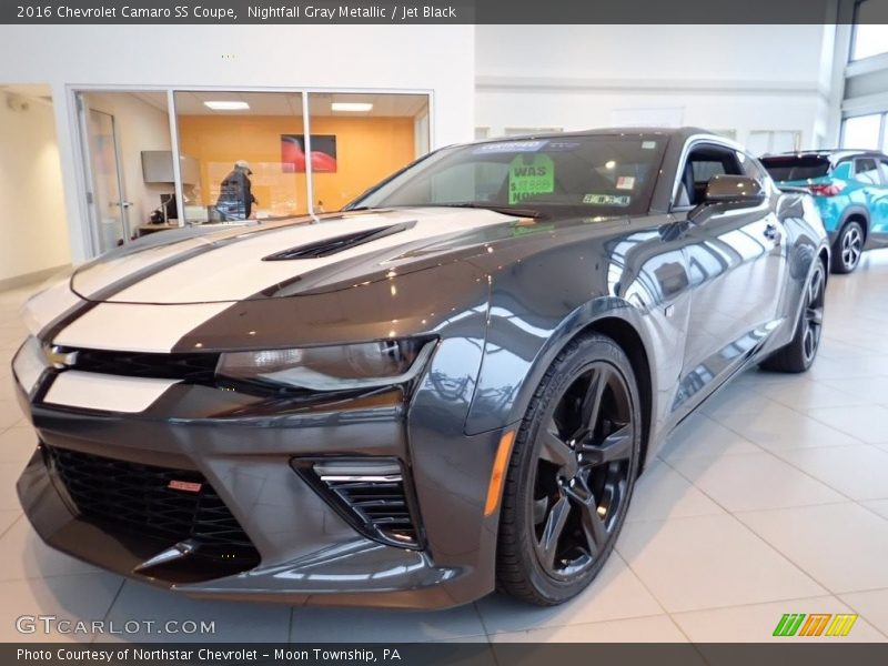Nightfall Gray Metallic / Jet Black 2016 Chevrolet Camaro SS Coupe