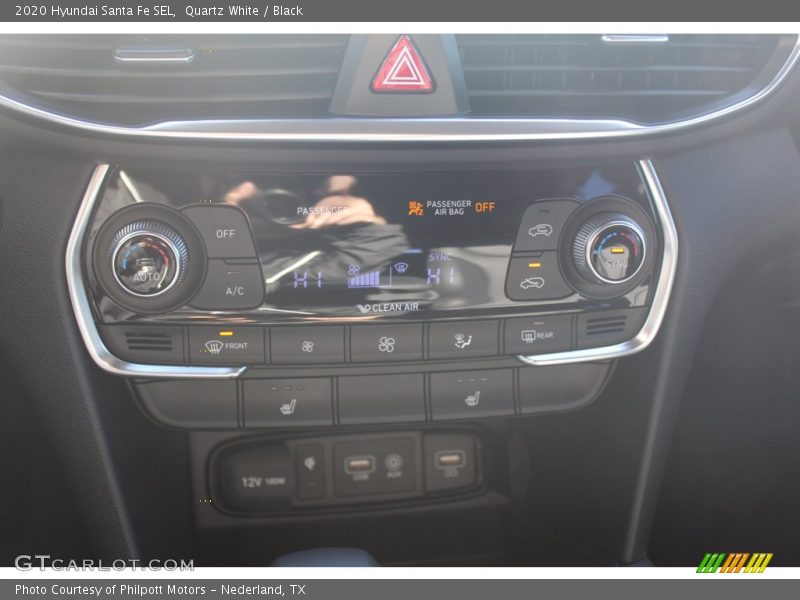 Quartz White / Black 2020 Hyundai Santa Fe SEL