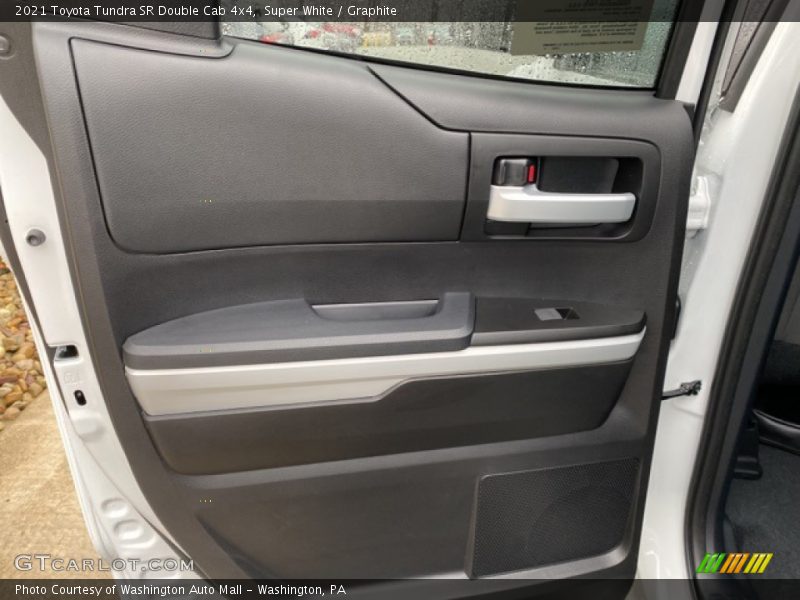 Super White / Graphite 2021 Toyota Tundra SR Double Cab 4x4