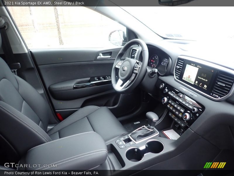 Steel Gray / Black 2021 Kia Sportage EX AWD