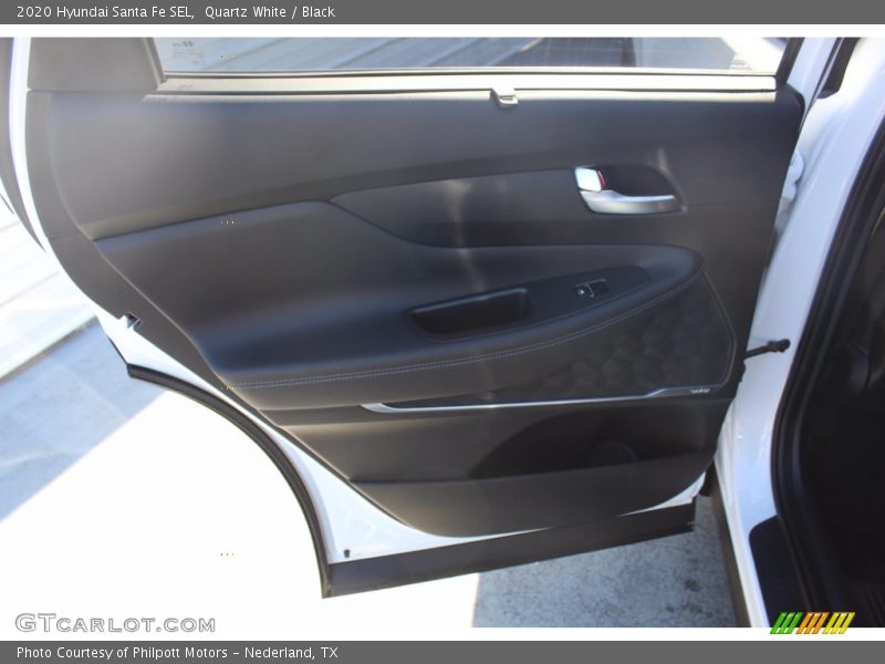 Quartz White / Black 2020 Hyundai Santa Fe SEL
