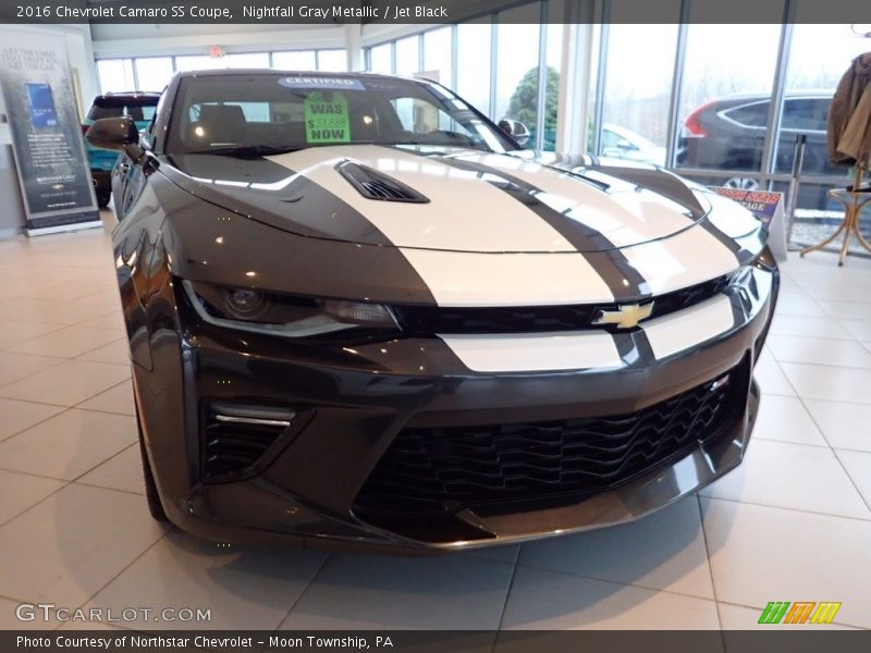 Nightfall Gray Metallic / Jet Black 2016 Chevrolet Camaro SS Coupe