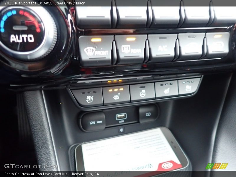 Steel Gray / Black 2021 Kia Sportage EX AWD