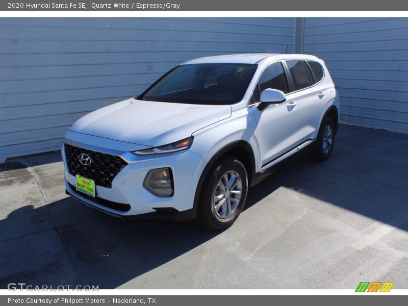 Quartz White / Espresso/Gray 2020 Hyundai Santa Fe SE