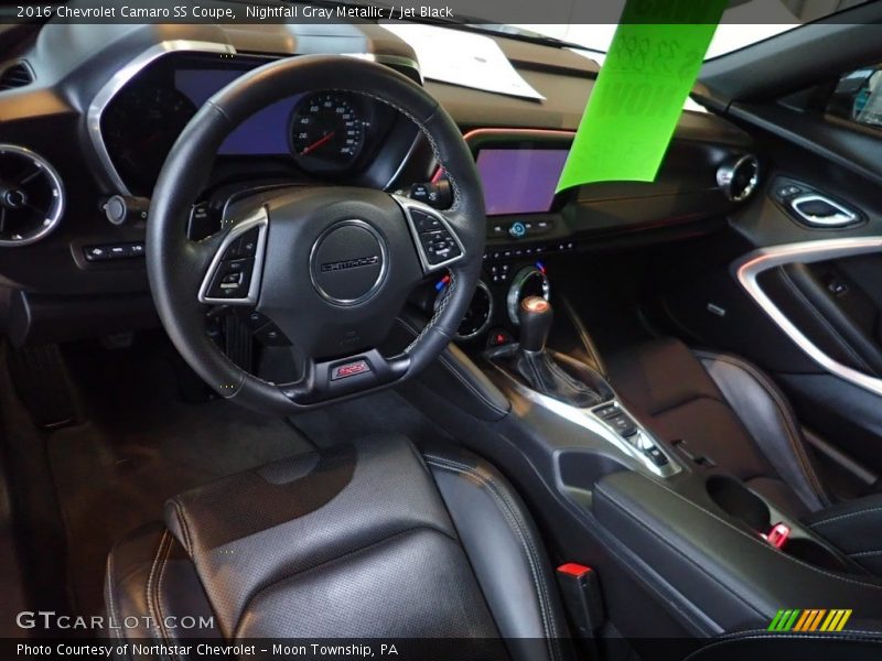 Nightfall Gray Metallic / Jet Black 2016 Chevrolet Camaro SS Coupe