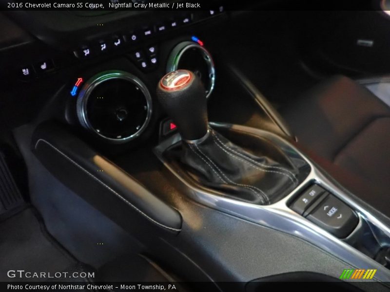 Nightfall Gray Metallic / Jet Black 2016 Chevrolet Camaro SS Coupe